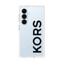 プレミアムスクエアケース［ MICHAEL KORS - Logo - Black ］