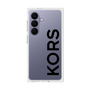 プレミアムスクエアケース［ MICHAEL KORS - Logo - Black ］