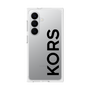 プレミアムスクエアケース［ MICHAEL KORS - Logo - Black ］