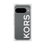 プレミアムスクエアケース［ MICHAEL KORS - Logo - White ］