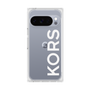プレミアムスクエアケース［ MICHAEL KORS - Logo - White ］