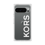 プレミアムスクエアケース［ MICHAEL KORS - Logo - White ］