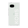 プレミアムスクエアケース［ MICHAEL KORS - Logo - White ］
