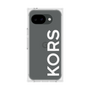プレミアムスクエアケース［ MICHAEL KORS - Logo - White ］