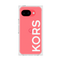 プレミアムスクエアケース［ MICHAEL KORS - Logo - White ］