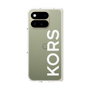プレミアムスクエアケース［ MICHAEL KORS - Logo - White ］