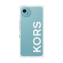 プレミアムスクエアケース［ MICHAEL KORS - Logo - White ］