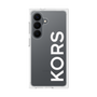 プレミアムスクエアケース［ MICHAEL KORS - Logo - White ］