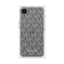 プレミアムスクエアケース［ MICHAEL KORS - Signiture - Clear White ］