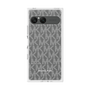 プレミアムスクエアケース［ MICHAEL KORS - Signiture - Clear White ］