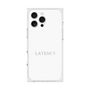 プレミアムスクエアケース［ LATENCY - Logotype - White ］