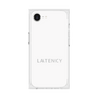 プレミアムスクエアケース［ LATENCY - Logotype - White ］