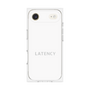 プレミアムスクエアケース［ LATENCY - Logotype - White ］