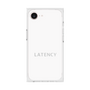 プレミアムスクエアケース［ LATENCY - Logotype - White ］