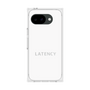 プレミアムスクエアケース［ LATENCY - Logotype - White ］