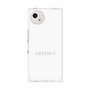 プレミアムスクエアケース［ LATENCY - Logotype - White ］
