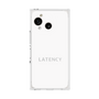 プレミアムスクエアケース［ LATENCY - Logotype - White ］