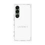 プレミアムスクエアケース［ LATENCY - Logotype - White ］