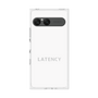 プレミアムスクエアケース［ LATENCY - Logotype - White ］