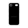 プレミアムスクエアケース［ LATENCY - Logotype - Black ］