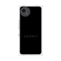 プレミアムスクエアケース［ LATENCY - Logotype - Black ］