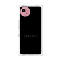 プレミアムスクエアケース［ LATENCY - Logotype - Black ］