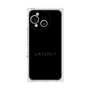 プレミアムスクエアケース［ LATENCY - Logotype - Black ］