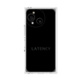 プレミアムスクエアケース［ LATENCY - Logotype - Black ］