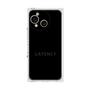 プレミアムスクエアケース［ LATENCY - Logotype - Black ］