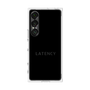プレミアムスクエアケース［ LATENCY - Logotype - Black ］