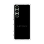プレミアムスクエアケース［ LATENCY - Logotype - Black ］