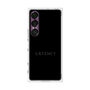 プレミアムスクエアケース［ LATENCY - Logotype - Black ］