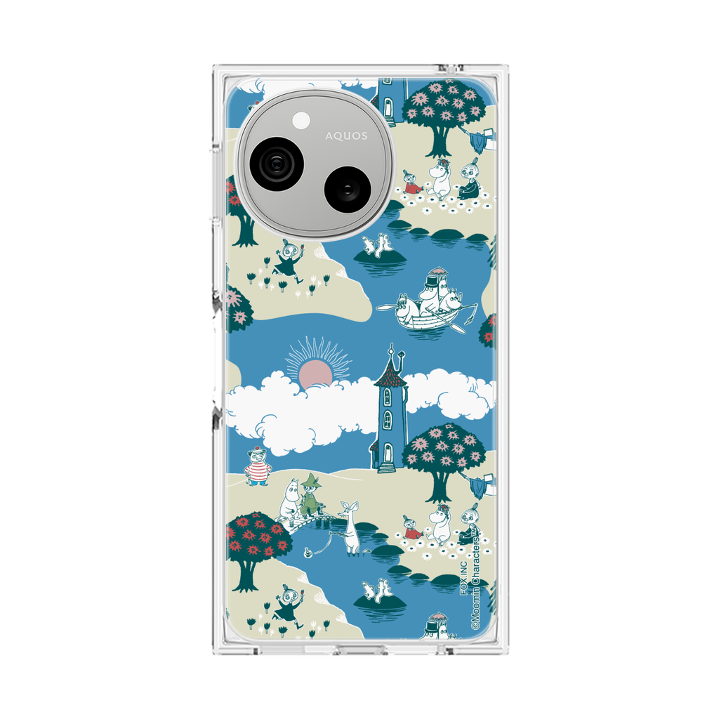 プレミアムスクエアケース for SHARP AQUOS sense10［ MOOMIN - Picnic ］
