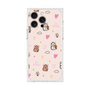 プレミアムスクエアケース［ ビリケン - 総柄 - ピンク ］