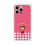 プレミアムスクエアケース［ ちびまる子ちゃん - ピンクチェック ］