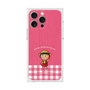 プレミアムスクエアケース［ ちびまる子ちゃん - ピンクチェック ］