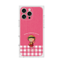 プレミアムスクエアケース［ ちびまる子ちゃん - ピンクチェック ］