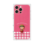 プレミアムスクエアケース［ ちびまる子ちゃん - ピンクチェック ］