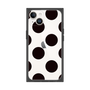 プレミアムスクエアケース［ シンプルドット - Black ］
