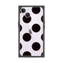 プレミアムスクエアケース［ シンプルドット - Black ］