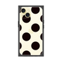 プレミアムスクエアケース［ シンプルドット - Black ］