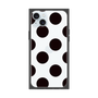 プレミアムスクエアケース［ シンプルドット - Black ］