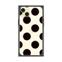プレミアムスクエアケース［ シンプルドット - Black ］