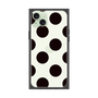 プレミアムスクエアケース［ シンプルドット - Black ］
