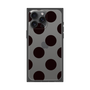 プレミアムスクエアケース［ シンプルドット - Black ］