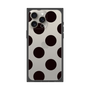 プレミアムスクエアケース［ シンプルドット - Black ］
