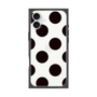 プレミアムスクエアケース［ シンプルドット - Black ］
