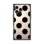 プレミアムスクエアケース［ シンプルドット - Black ］