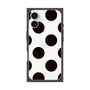 プレミアムスクエアケース［ シンプルドット - Black ］