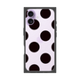 プレミアムスクエアケース［ シンプルドット - Black ］
